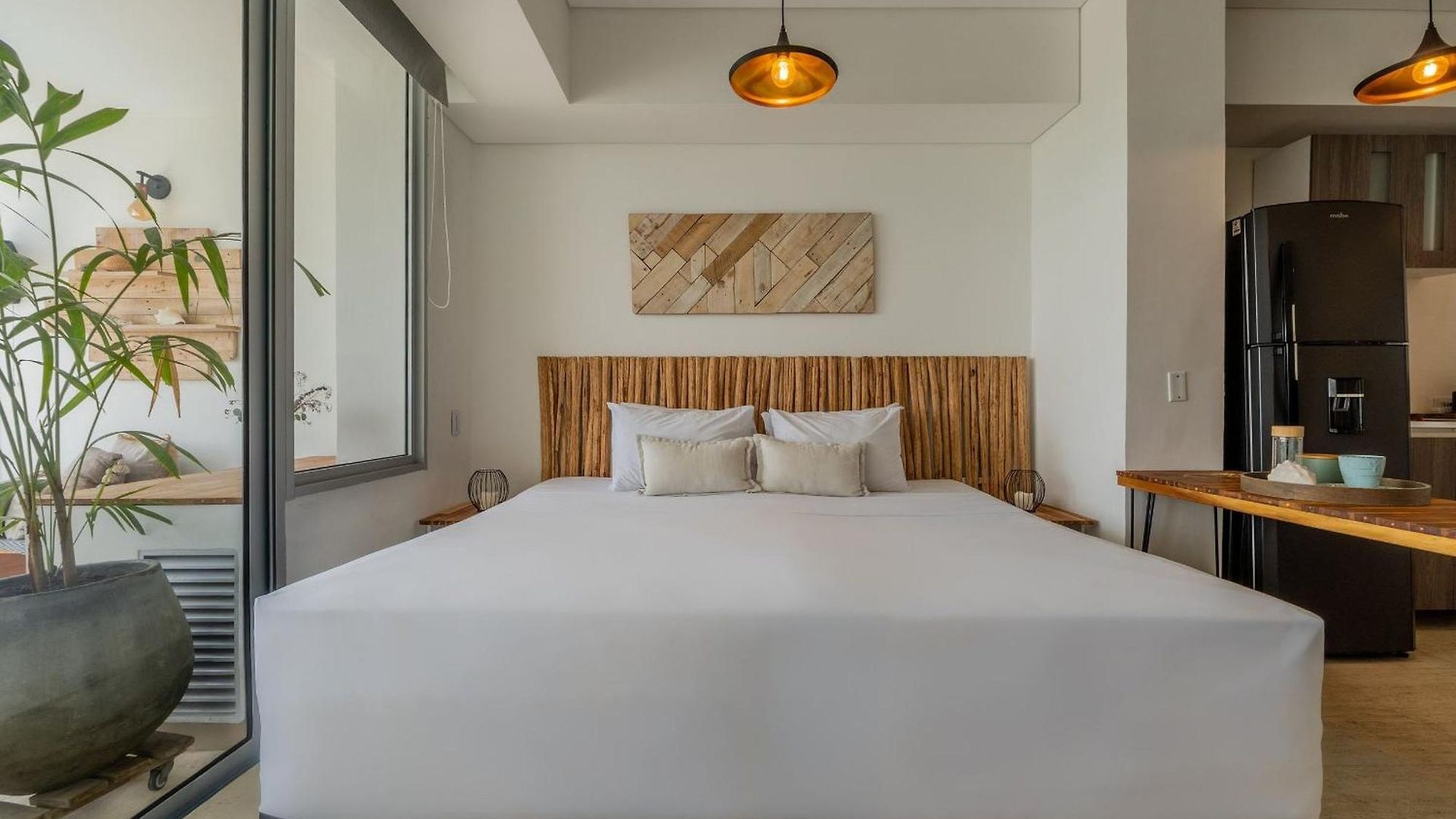 Apartamento Cb1035 | Increíble Boho Natual Cama King Cartagena