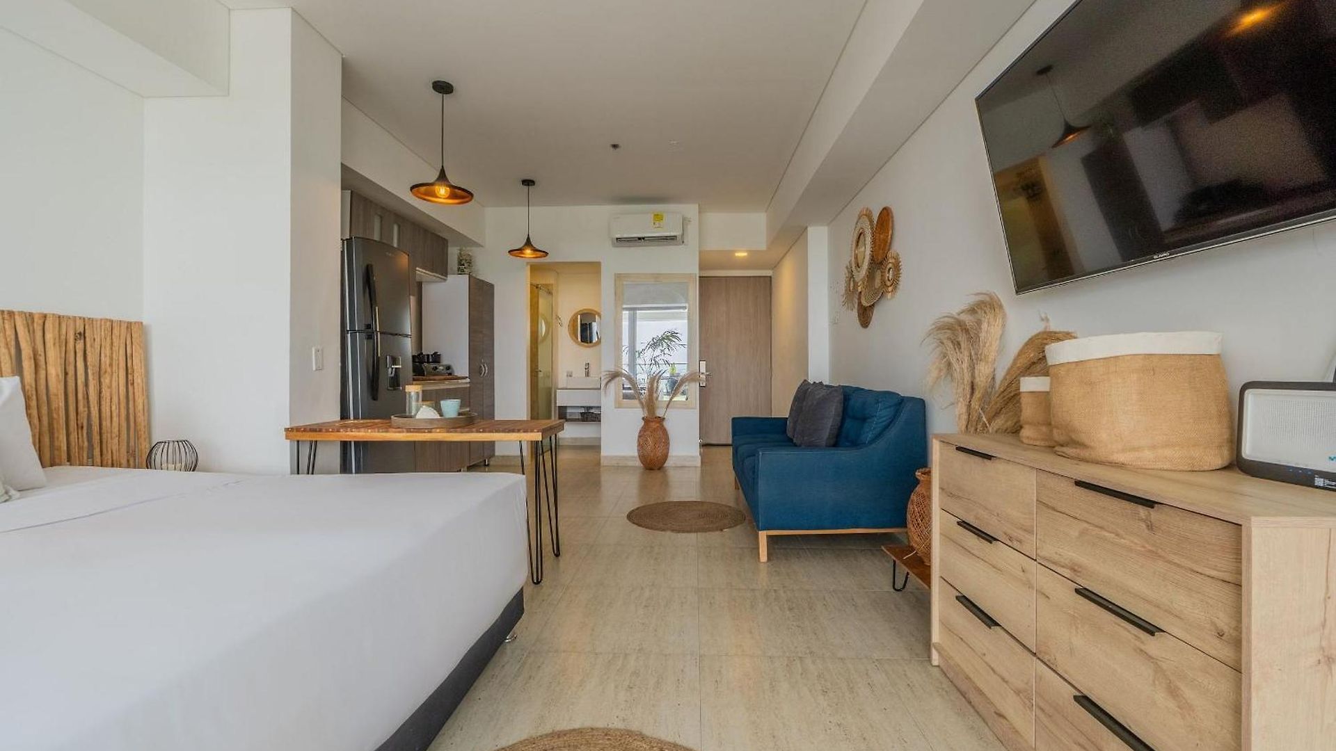 Apartamento Cb1035 | Increíble Boho Natual Cama King *