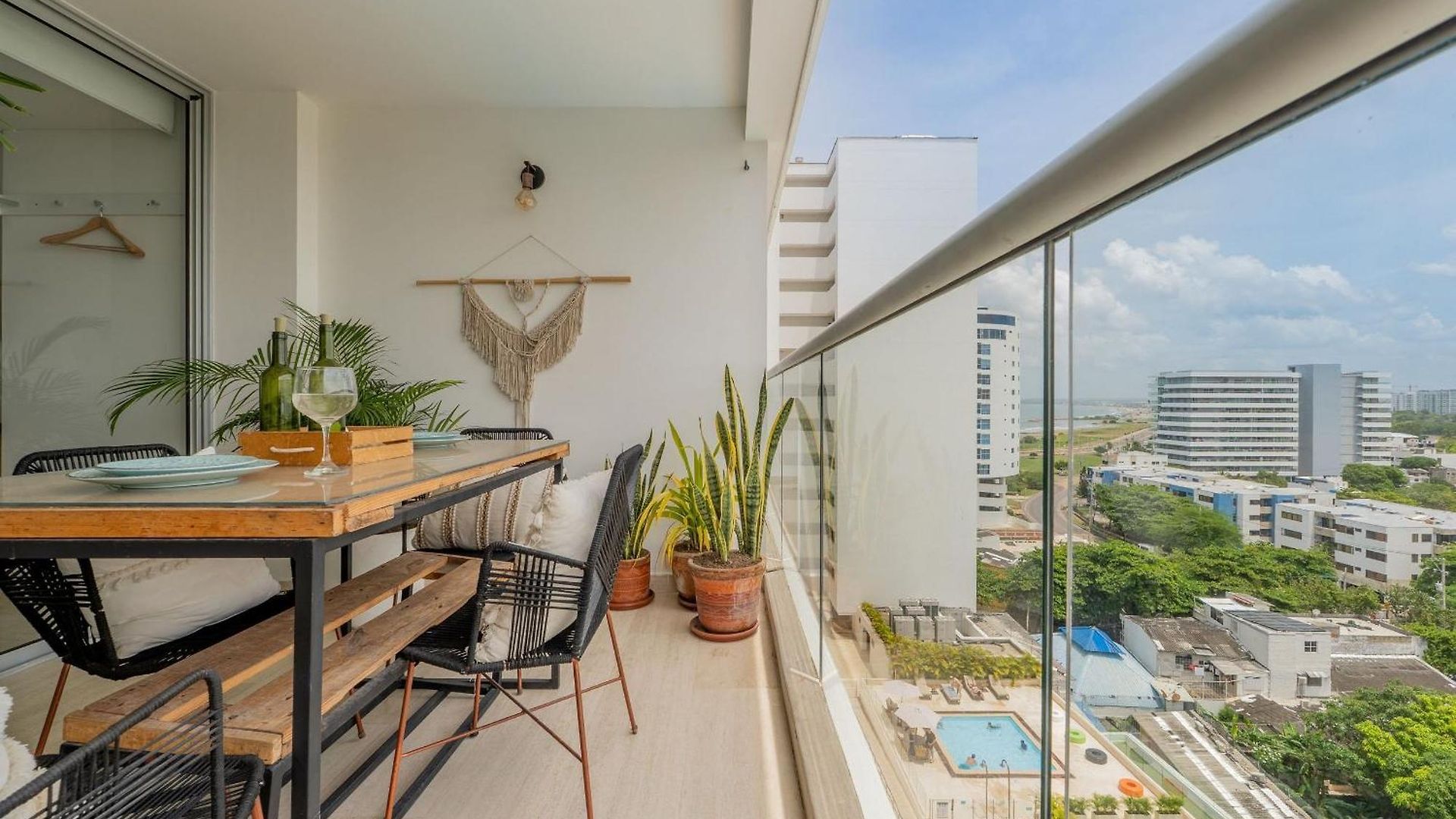 Apartamento Cb1035 | Increíble Boho Natual Cama King