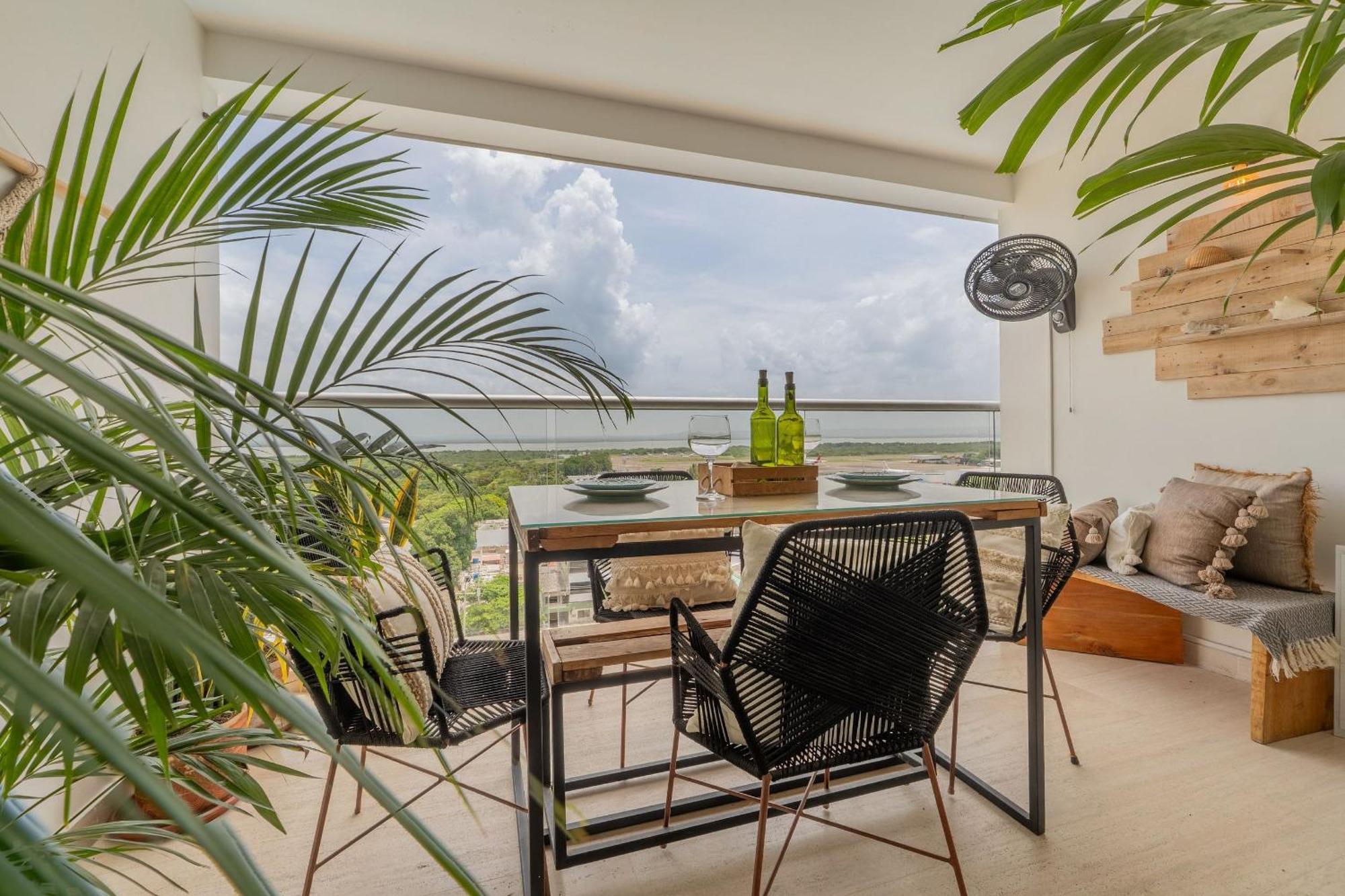 Cb1035 | Increible Boho Natual Cama King Apartment Cartagena